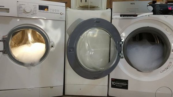 Experiment - Uncontrollable Sudslock x 3 - in my Washing Machines