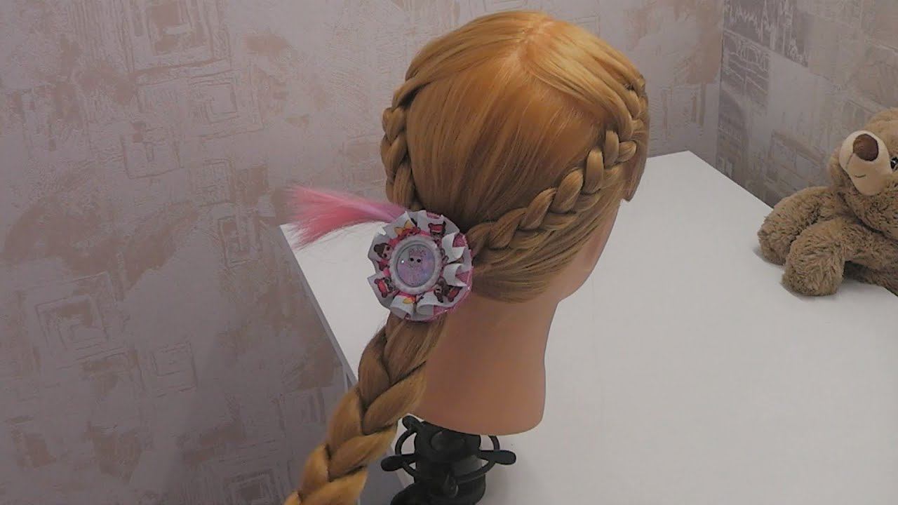 Две простые косички в садик