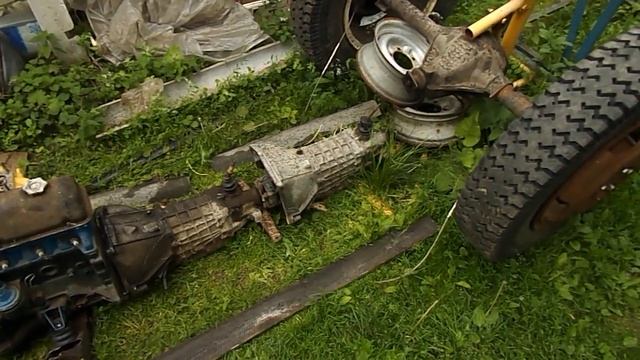 Самодельный трактор.Процесс сборки.Определение длины рамы.#4 смотреть онлайн