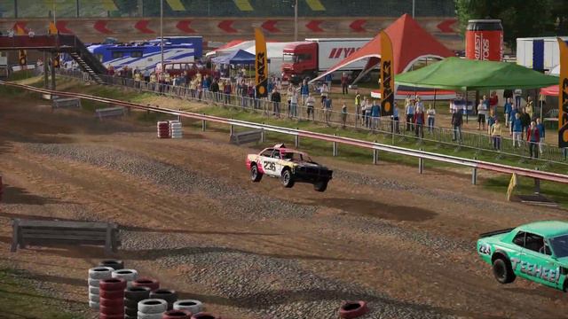 Wreckfest - 2021 04 13 - Sweeper - Rockfield Roughspot - Gravel Oval Track