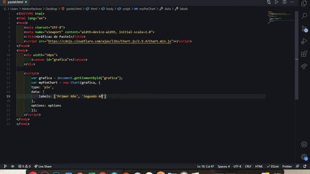 Graficas de tipo pie y doughnut con ChartJS смотреть онлайн
