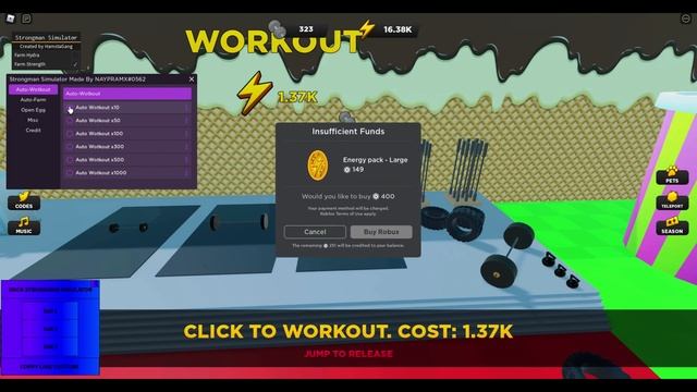 Roblox Strongman Simulator Script - AUTO FARM GUI & MORE 2022
