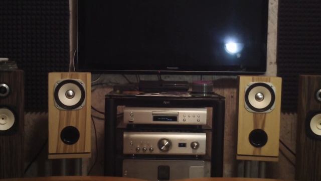 Играет акустика FOSTEX FF165k