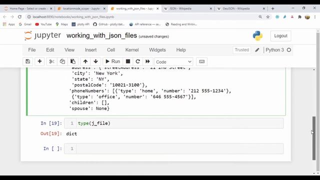 working with JSON files смотреть онлайн