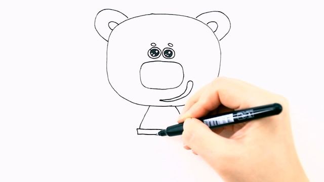 Как нарисовать мишку Кешу из мультика Ми-ми-мишки / Мультик раскраска для детей / Раскрась Ка смотреть онлайн