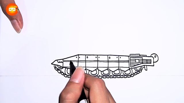 Cara Menggambar Tank T-90M | Tank Drawing Easy