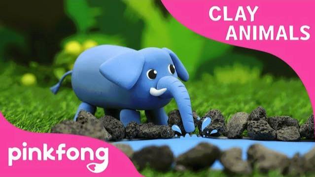 How To Make Elephant With Clay | Clay Animals | Animal Songs | Pinkfong Clay Time