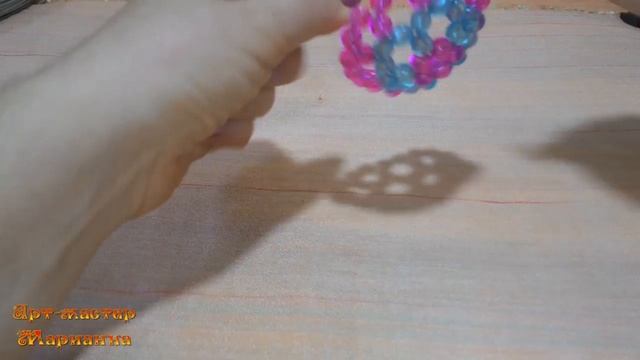 Фуллерен или Елочная игрушка из бусин - мастер-класс смотреть онлайн