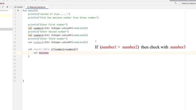 Kotlin Programing Tutorial - 09 : Nested If - Else Statements in Kotlin| Find Max from three number смотреть онлайн