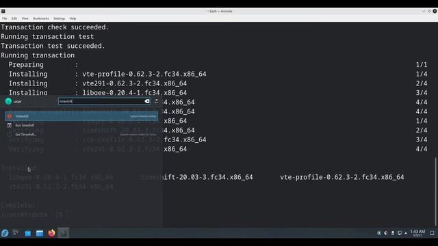 Fedora Workstation 34 install on BTRFS root with Timeshift support (the easy way) смотреть онлайн