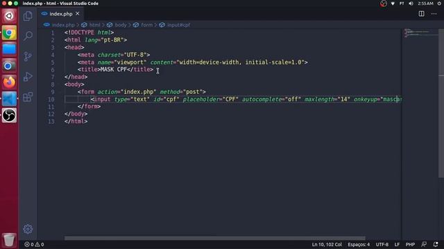 Máscara Para CPF Usando JavaScript (Básico) смотреть онлайн