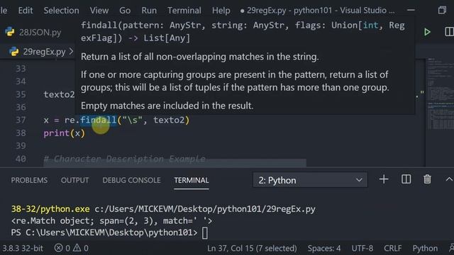 video30: RegEx en Python смотреть онлайн