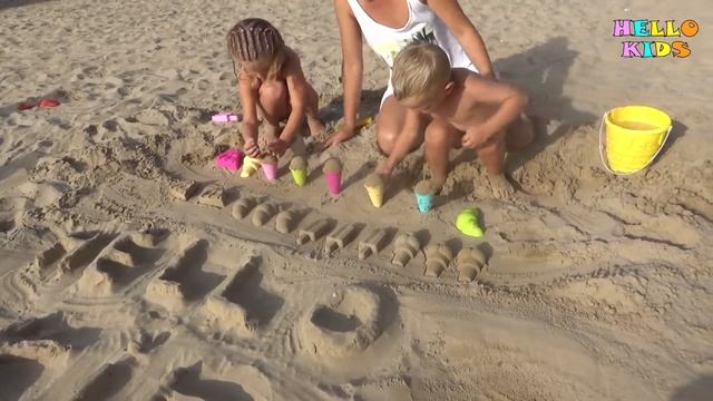 Кафе "Хэллоу Кидс" ( Играем на пляже )/ Cafe "Hellokids" (We play on the beach) смотреть онлайн