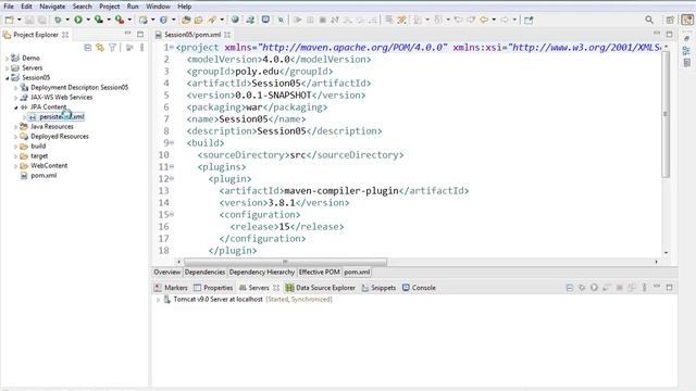 java4 Bài 5 Hướng dẫn tạo project với JPA servlet JSP смотреть онлайн