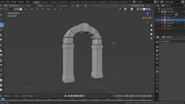 Thumbstones Entrance Game Asset in Blender 3D смотреть онлайн