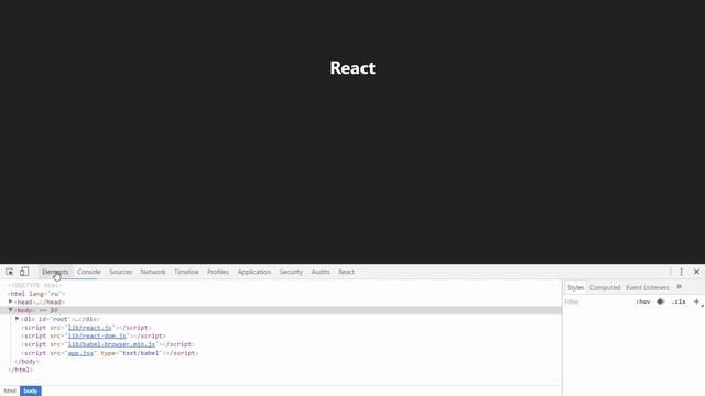 Знакомство с React #4: Виртуальный DOM смотреть онлайн
