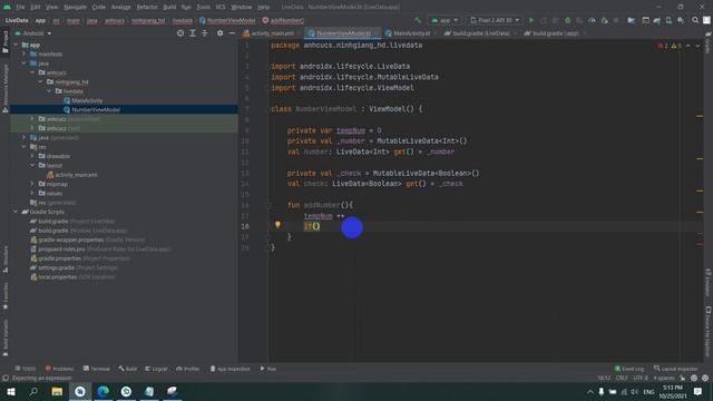 LiveData & ViewModelTutorial in Android Studio (Kotlin) смотреть онлайн