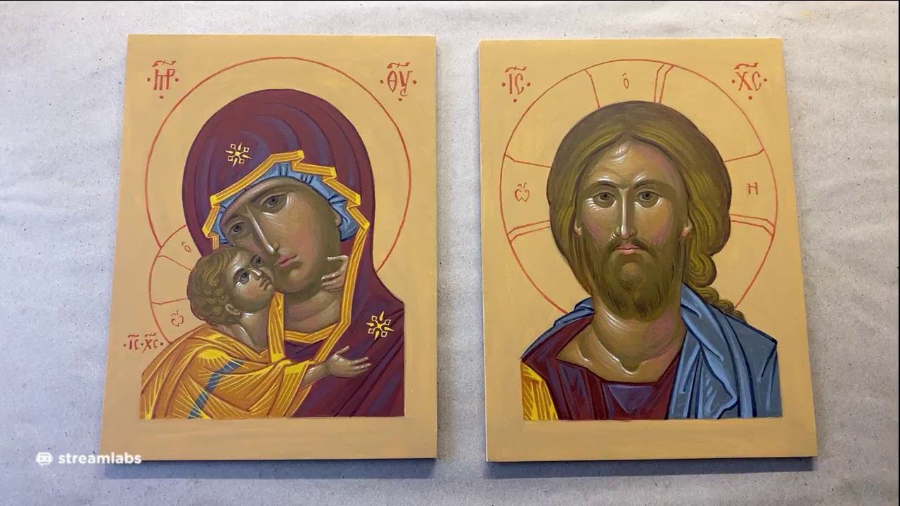 Пишем икону венчальная пара | МАРАФОН || Самоучитель иконописи, стрим 69 смотреть онлайн