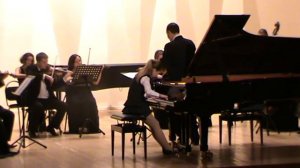 И.С. Бах Концерт для клавира с оркестром фа минор 1часть