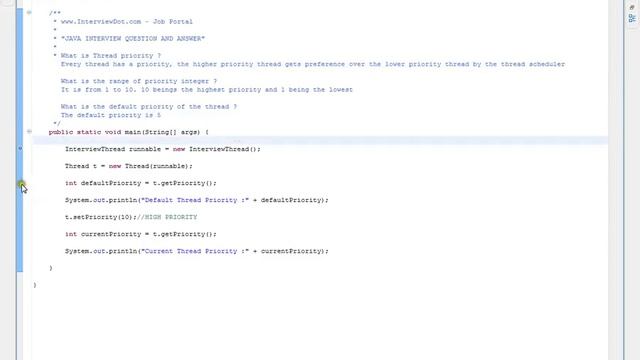 What is Thread priority in Java смотреть онлайн