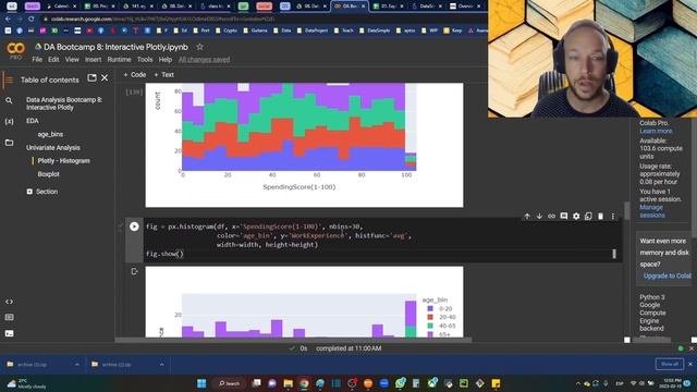Python Data Analysis Tips Plotly Histogram Interactive distribution plot смотреть онлайн