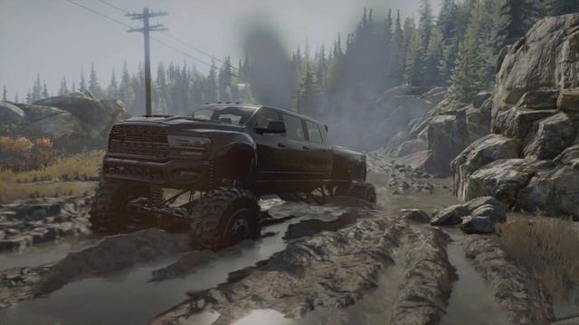 Megacab Ram Runner Mod With OP Setup In Mud! #snowrunner #snowrunnermods #ps5 #4k смотреть онлайн