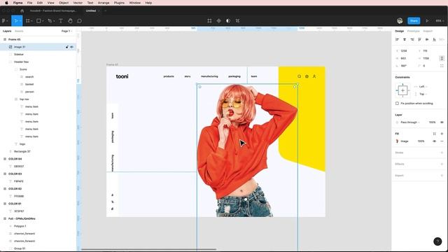 UI Design for Fashion Website - Figma Design Tutorial смотреть онлайн