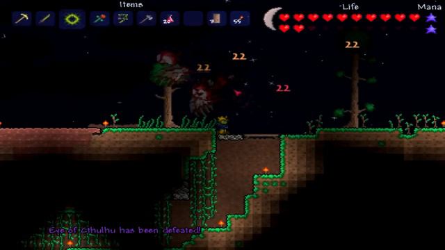 Everything Terraria - Eye of Cthulhu Boss Fight Strategy Guide смотреть онлайн