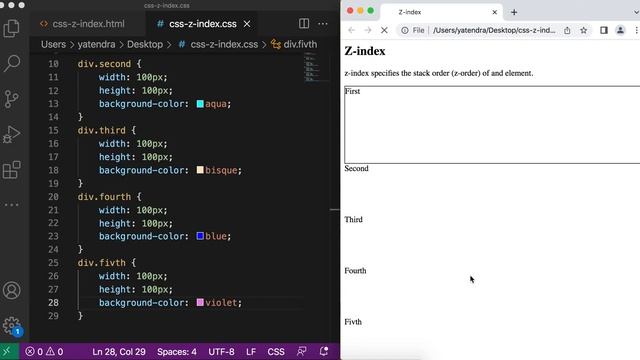 How to set the z-index | CSS | z-index | stack order | Let's Learn смотреть онлайн