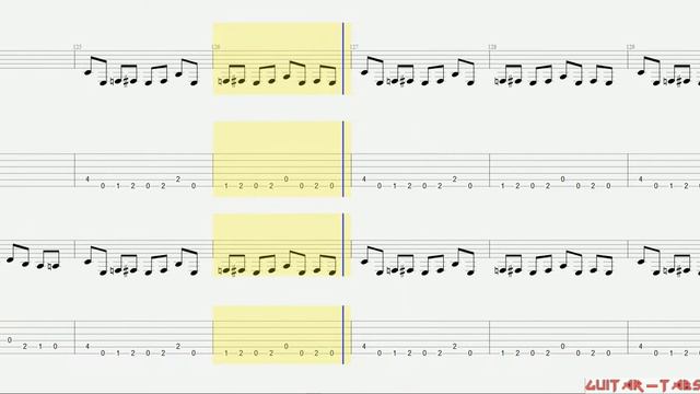 Megadeth Tabs - 1000 Times Goodbye смотреть онлайн
