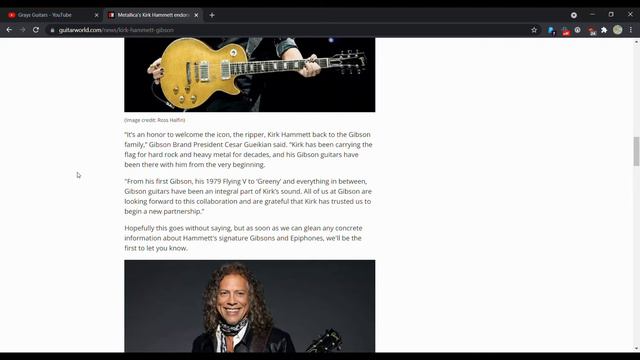 Kirk Hammett Endorses Gibson смотреть онлайн
