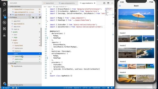 Ionic 3 slides list side menu tutorial 6 смотреть онлайн
