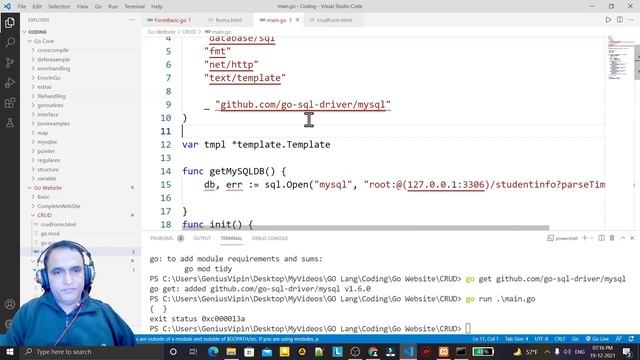 CRUD API with Golang - Part 2 | How to insert record in MySQL | Golang MySQL | Dr Vipin Classes смотреть онлайн