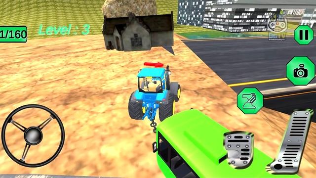 Chained Tractor Towing Rescue - Offroad Driver Vechies Simulator - Android / iOS Gameplay смотреть онлайн