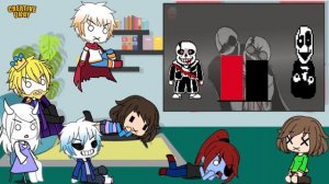 Undertale Reacts To Last Breath Sans VS Gaster Power Levels