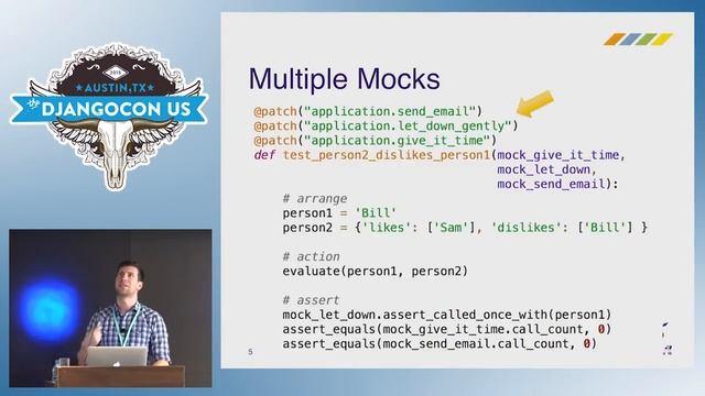 DjangoCon US 2015 - Intro to Mocking: Why Unit Testing Doesn't Have To Be So Hard by Daniel Davis смотреть онлайн