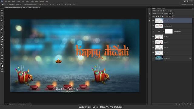 Best Diwaali Photo Editing Tutorial in Photoshop Download Free PSD смотреть онлайн