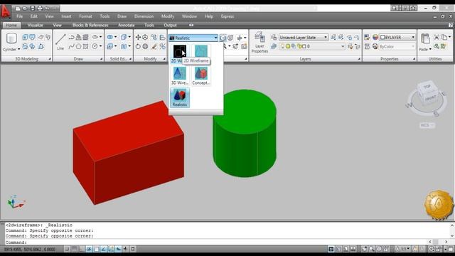 tutorial autocad 2009 3D UNION смотреть онлайн
