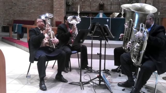 Red River Brass Concert feb 3 "Air for Tuba Ensemble" Thomas Rogers смотреть онлайн