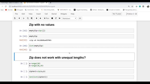 Zip function in Python смотреть онлайн