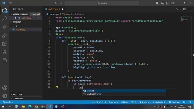 Guía completa de Python: Crea tu propio mundo de Minecraft con Ursina desde cero смотреть онлайн