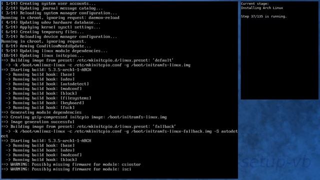 Arch Linux installation ... fails one more time (hostname hook issue) смотреть онлайн