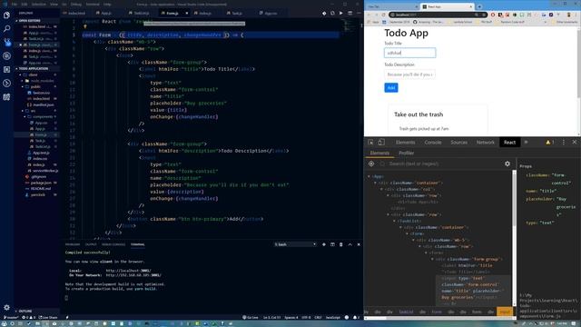 Learning Basic React - Simple Ugly React Todo App Tutorial Part 2 смотреть онлайн