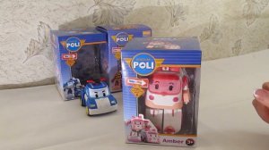 Все робокары. Распаковка детских игрушек трансформеров: Робокар Полли, Хелли, Рой и Эмбера