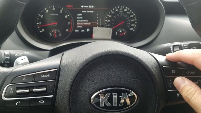 Kia Stinger Maintenance Reminder Reset / 2017 - 2023 Oil life смотреть онлайн