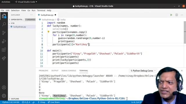 Live Class (Python): Lucky Draw Problem In Python смотреть онлайн