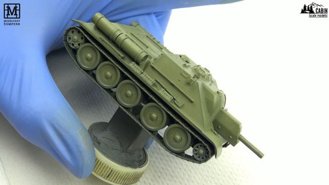 Winter SU-122 in scale 1/72 (PRIMER, 4BO and Winter White color) смотреть онлайн