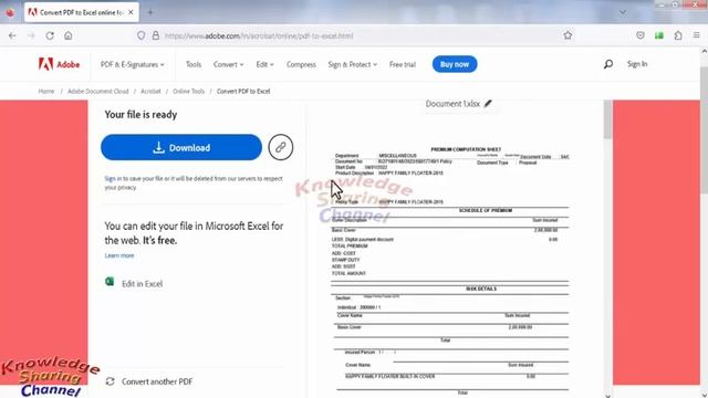 How to Convert PDF to Excel Without Software | How to PDF to Excel смотреть онлайн