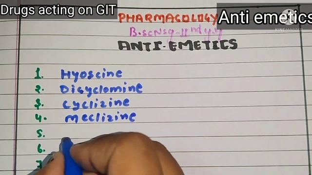 Anti-emetics||Pharmacology@Nursingbasiceducation||Drugs acting on GIT#5 смотреть онлайн