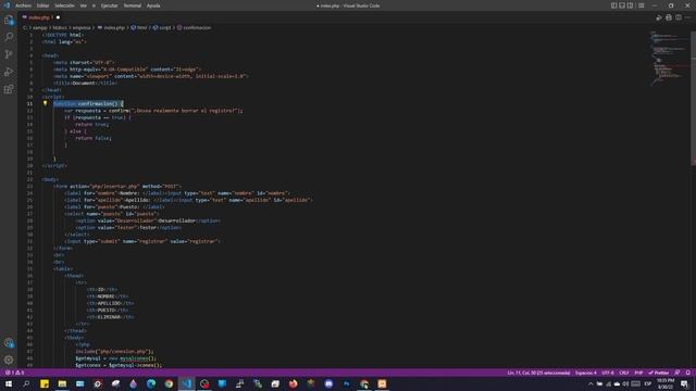 Crear mensaje de confirmación antes de eliminar un registro MySQL-PHP смотреть онлайн